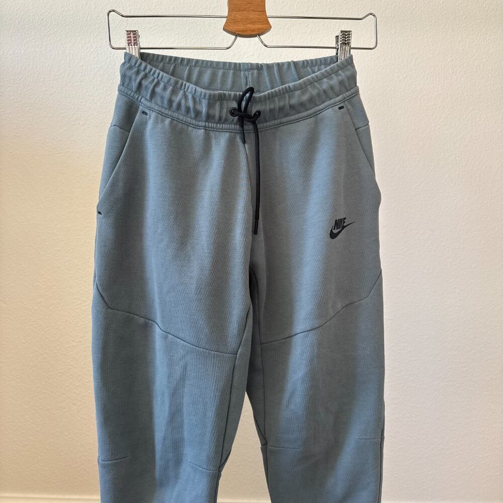Nike Tech Fleece Jogger Pants Blue Gray Youth Large Clean Color - Picture 3 of 7